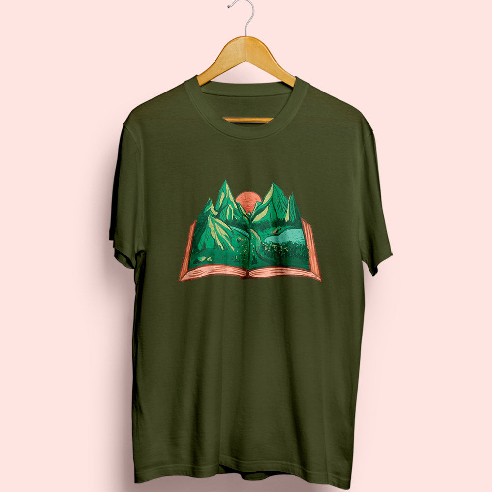 Nature Book Half Sleeve T-Shirt