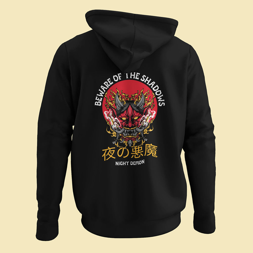 Night Demon (Back Print) Unisex Hoodie