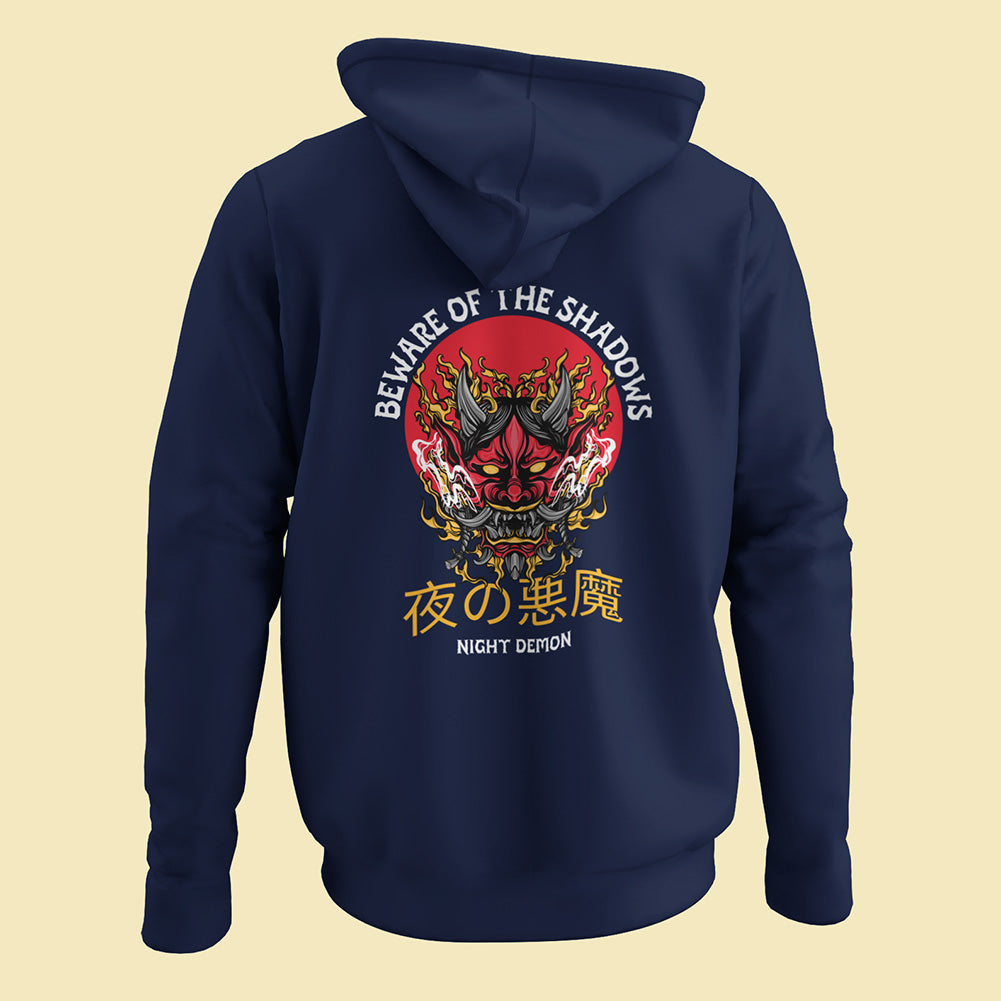 Night Demon (Back Print) Unisex Hoodie