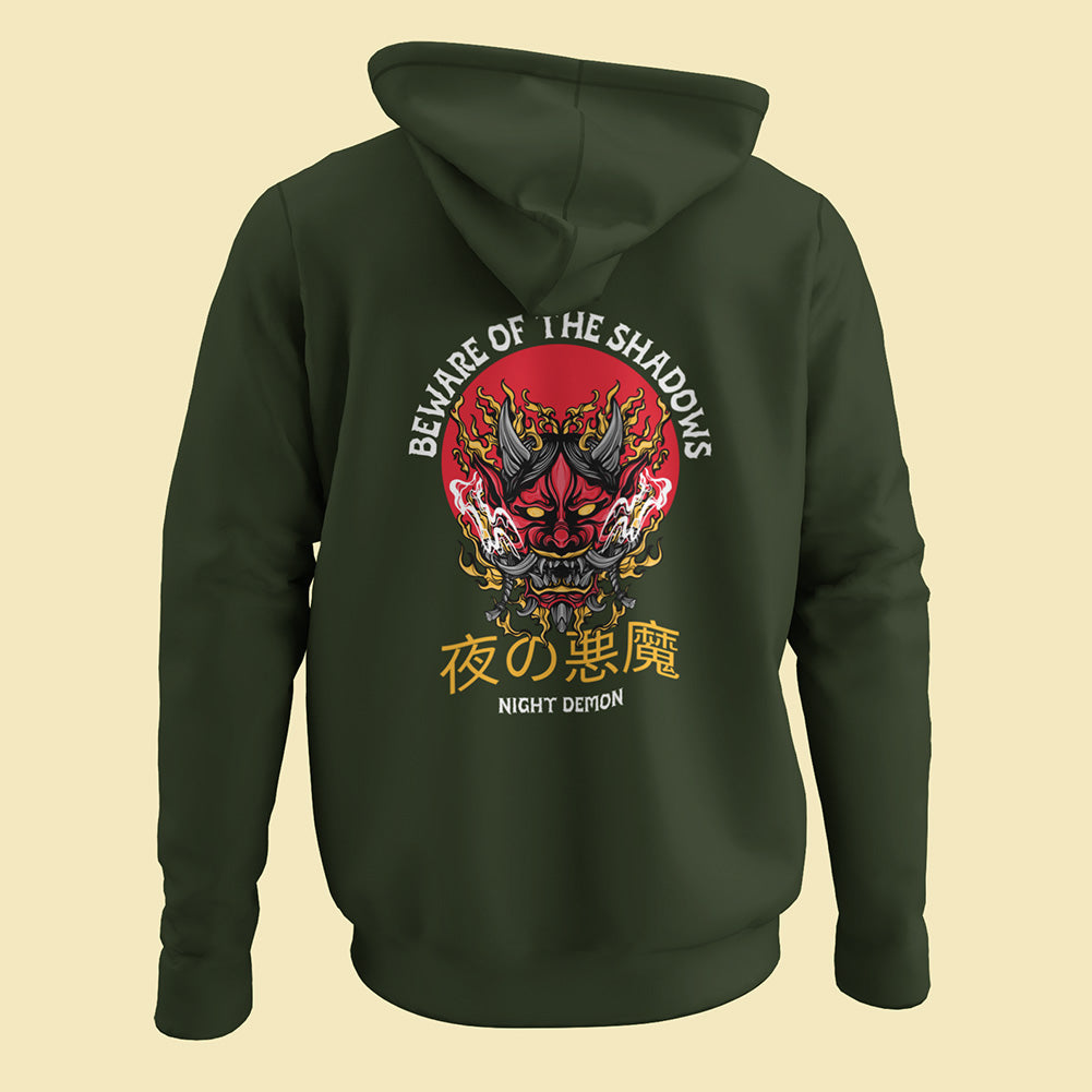 Night Demon (Back Print) Unisex Hoodie