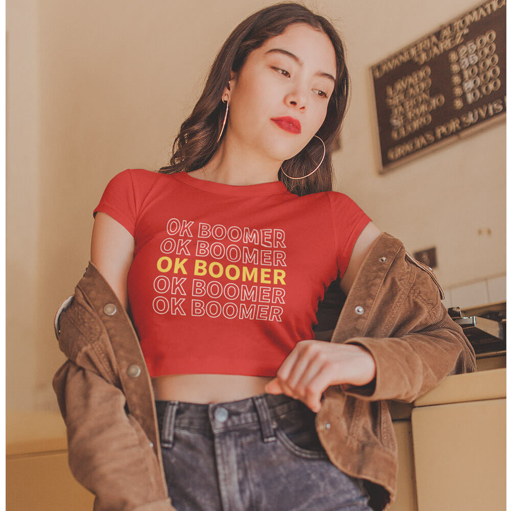 Ok Boomer Crop Top - Soul & Peace