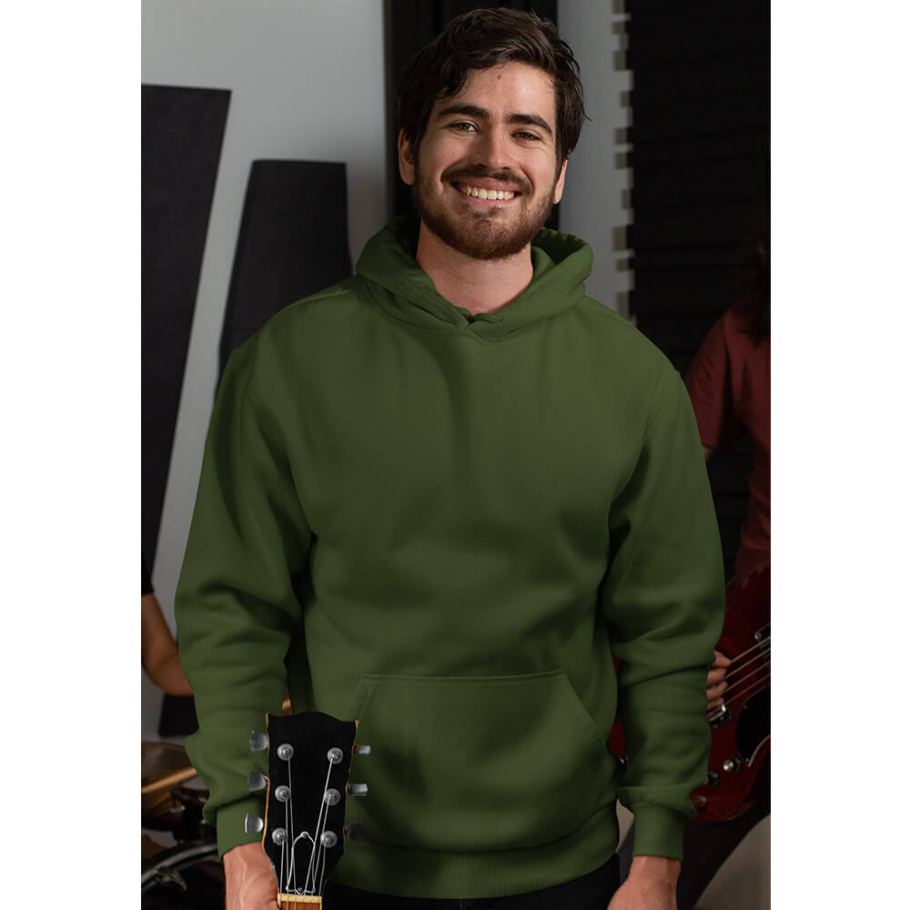 Solid: Olive Green Hoodie - Soul & Peace