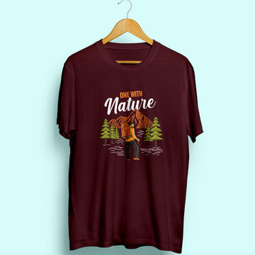 One With Nature Half Sleeve T-Shirt