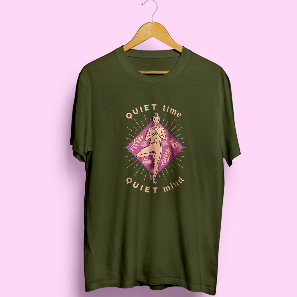 Quiet Time Quiet Mind Half Sleeve T-Shirt - Soul & Peace
