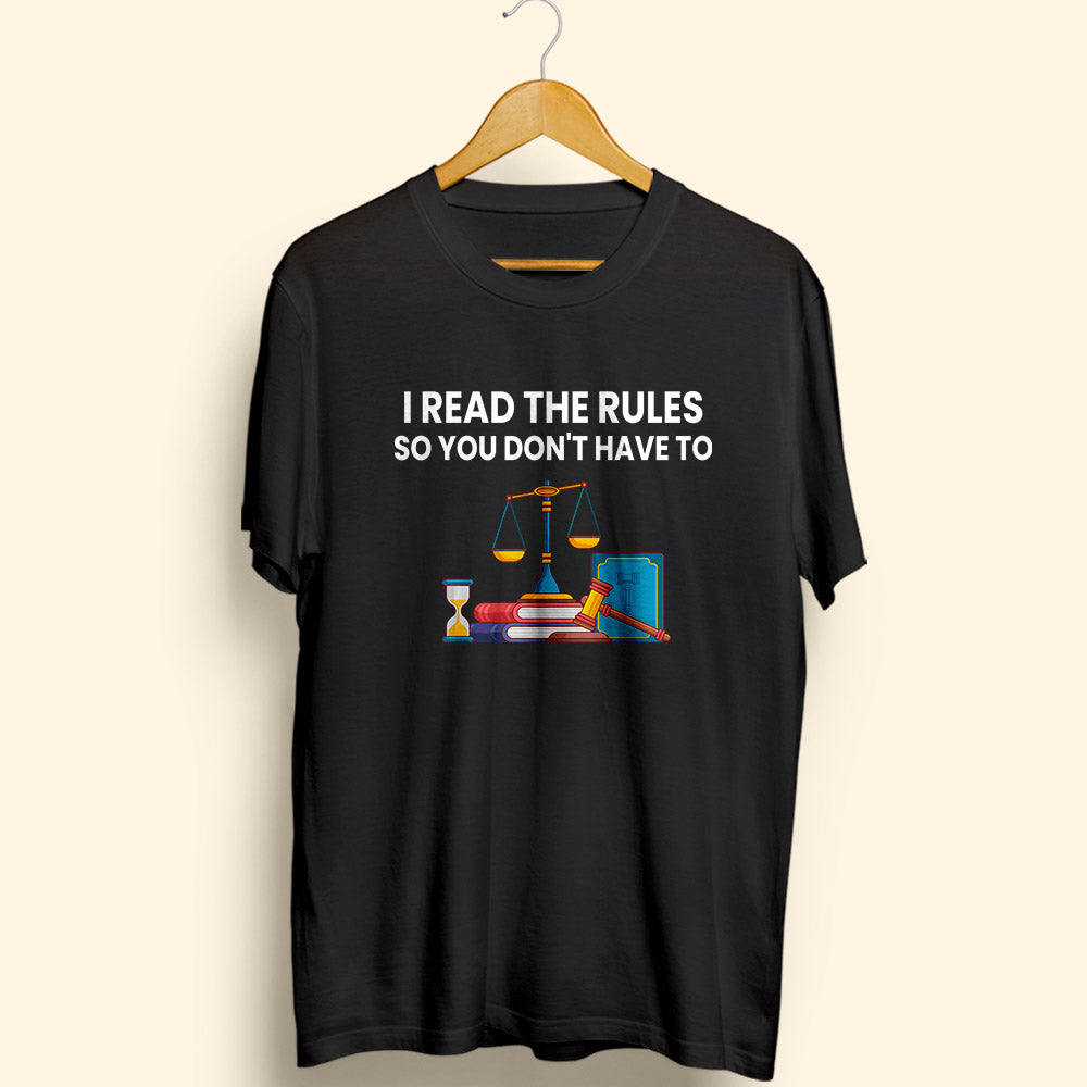 Read The Rules Half Sleeve T-Shirt