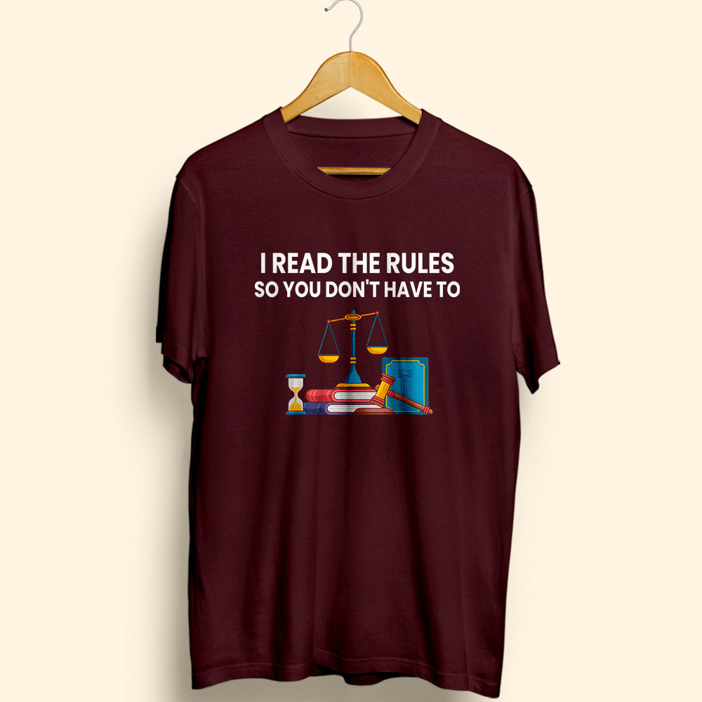 Read The Rules Half Sleeve T-Shirt
