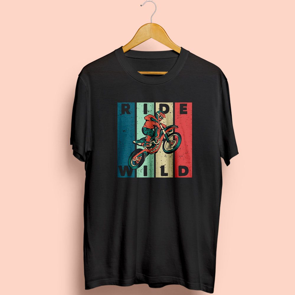 Ride Wild Half Sleeve T-Shirt
