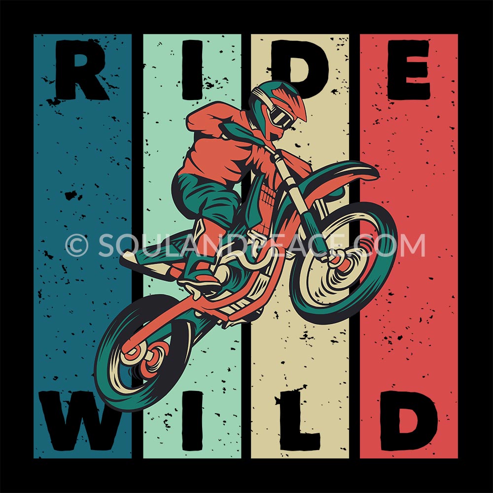 Ride Wild Half Sleeve T-Shirt - Soul & Peace