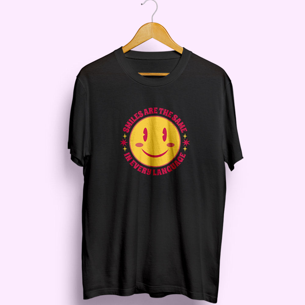 Smiles Are The Same Half Sleeve T-Shirt - Soul & Peace