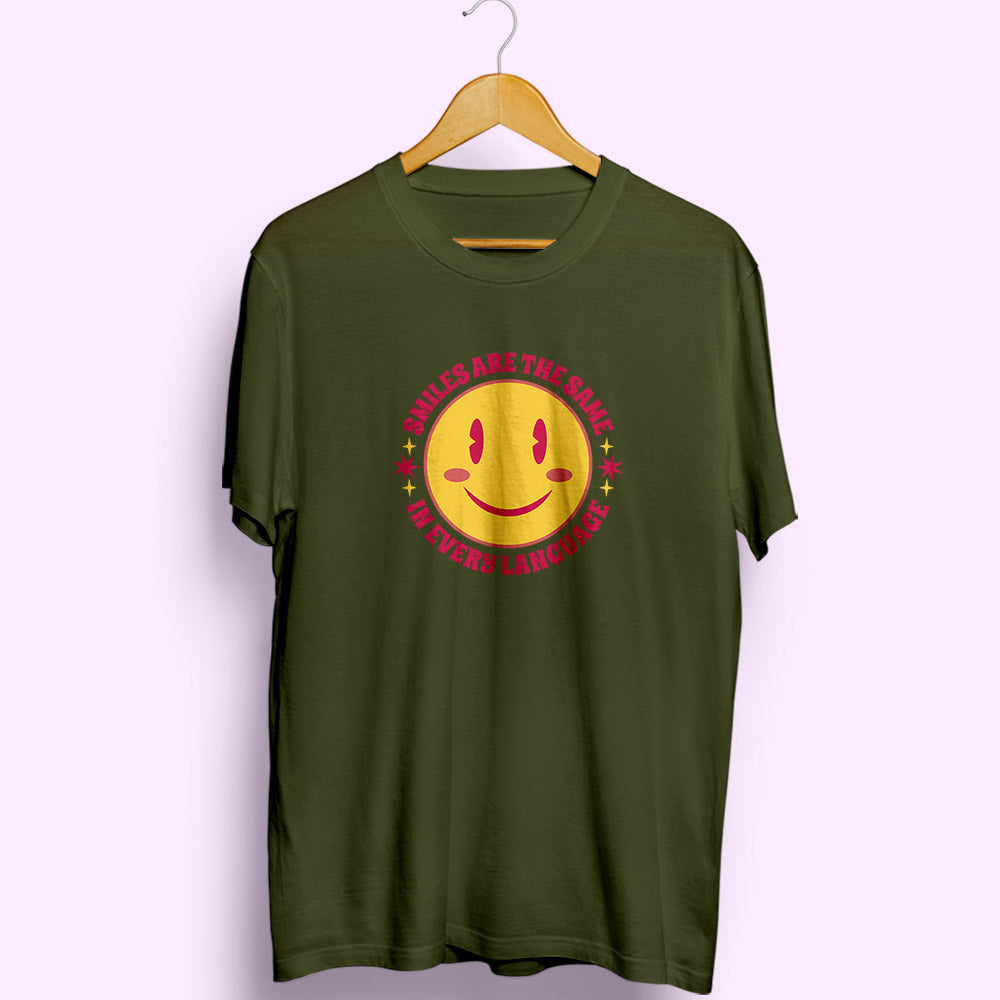 Smiles Are The Same Half Sleeve T-Shirt - Soul & Peace
