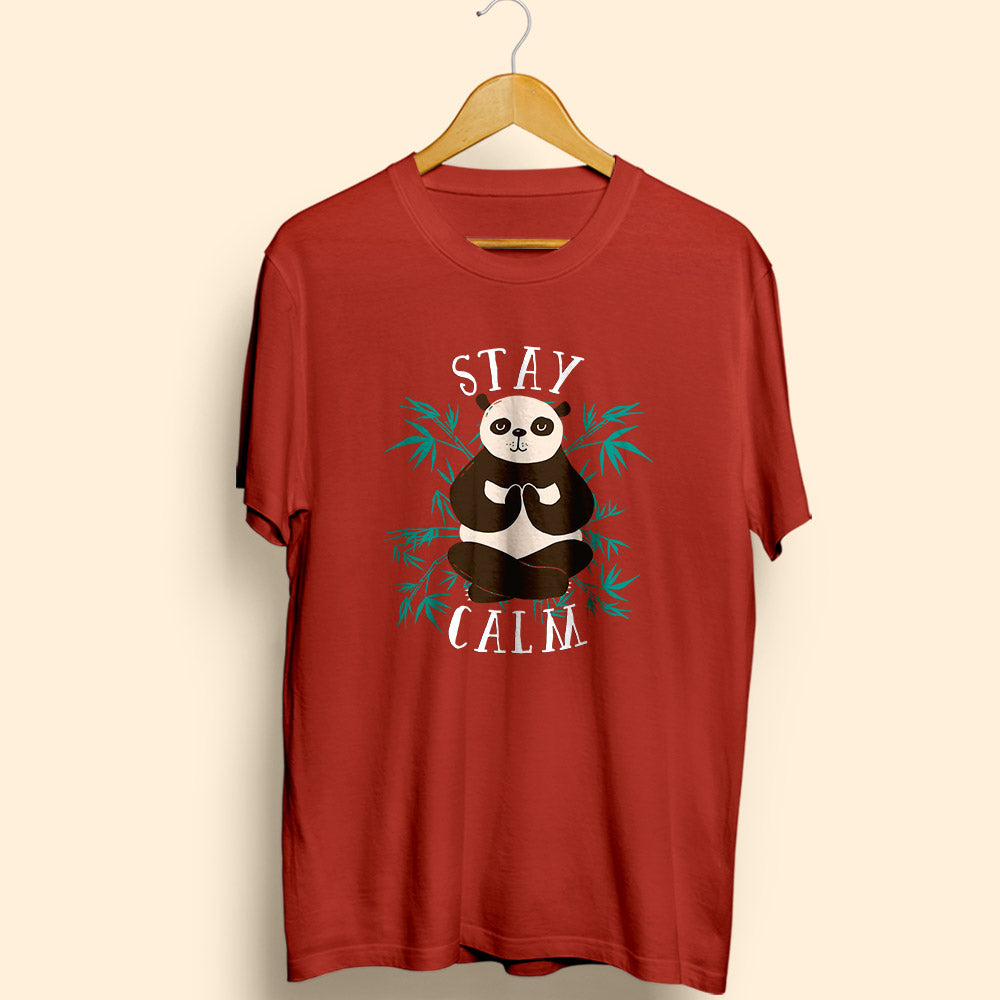 Stay Calm Half Sleeve T-Shirt - Soul & Peace