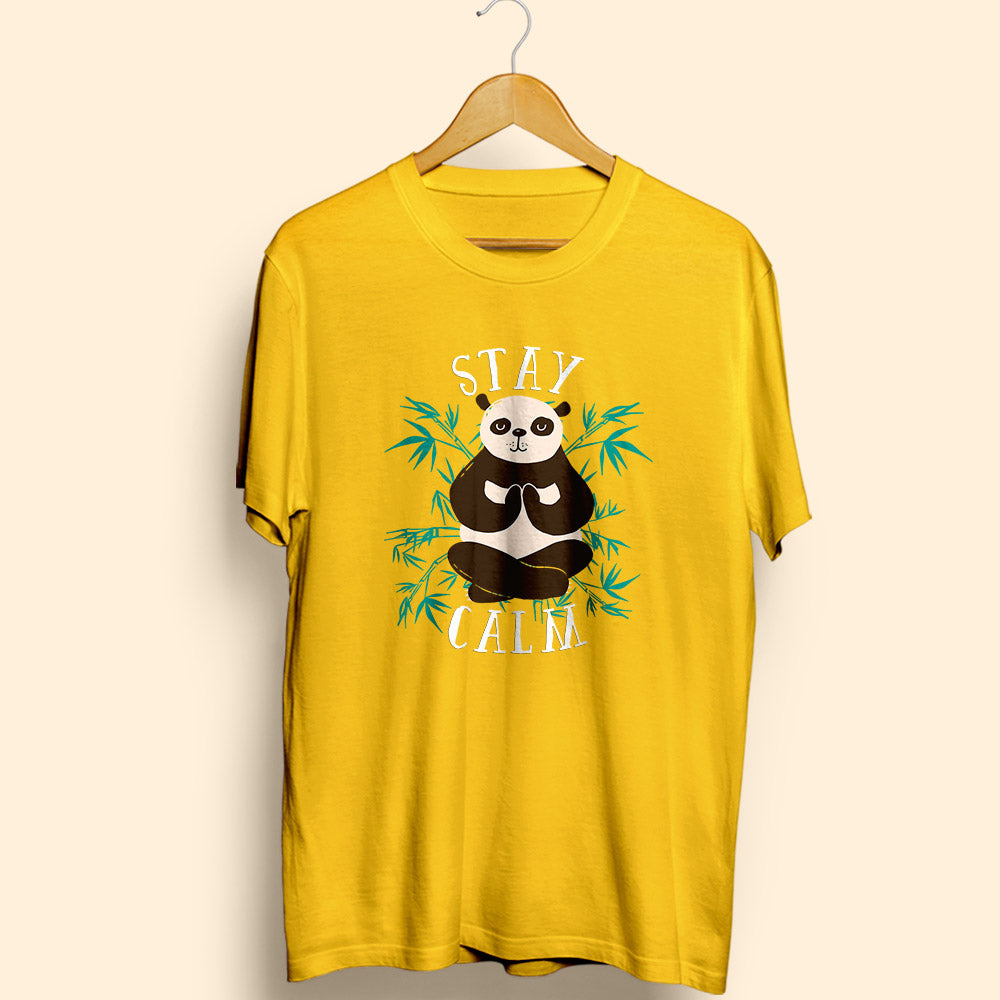 Stay Calm Half Sleeve T-Shirt - Soul & Peace