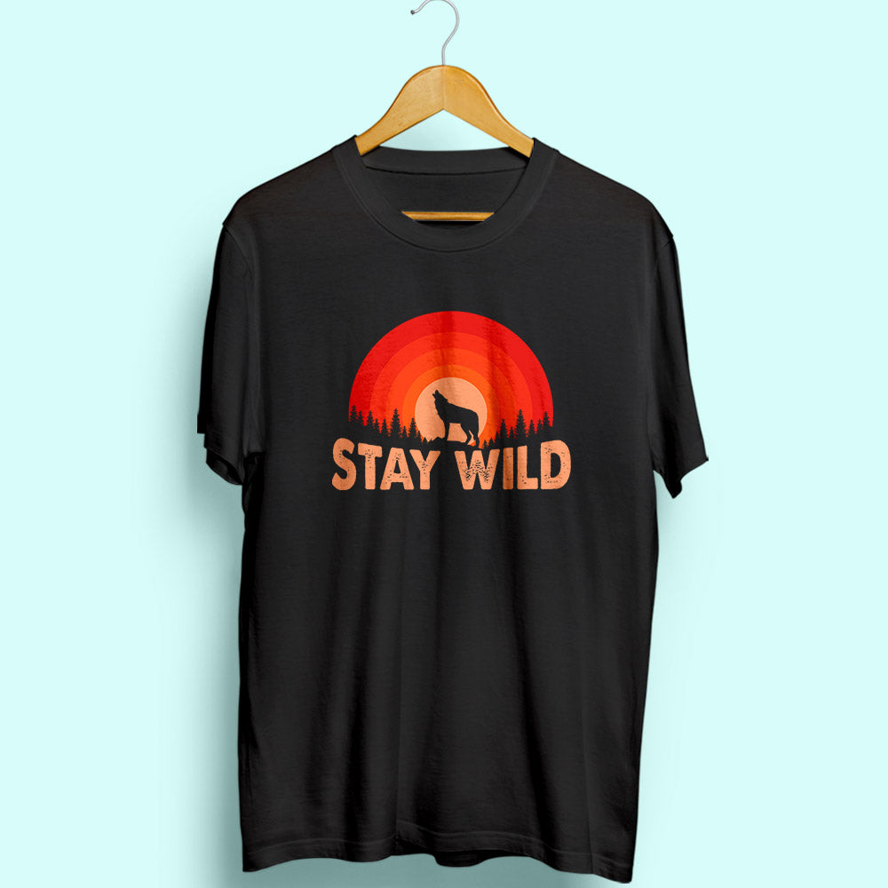 Stay Wild Half Sleeve T-Shirt - Soul & Peace