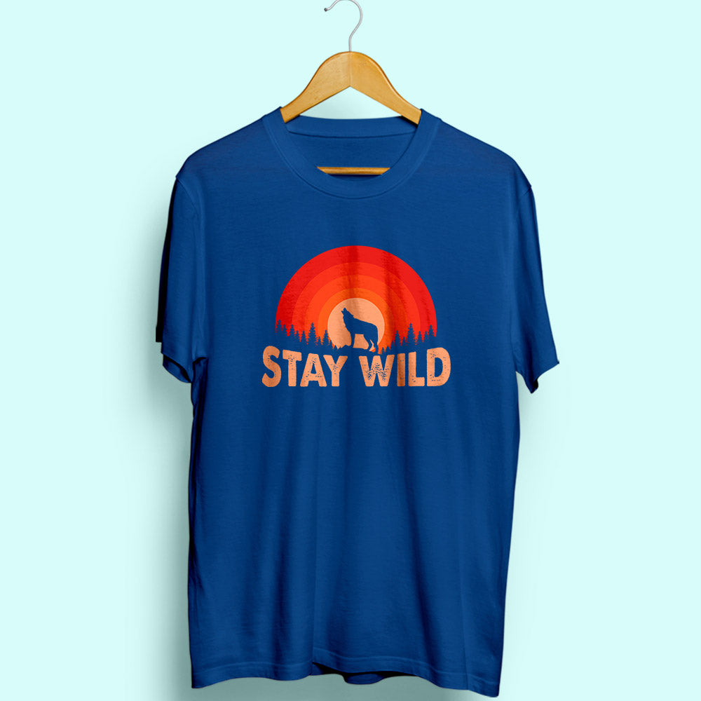 Stay Wild Half Sleeve T-Shirt - Soul & Peace