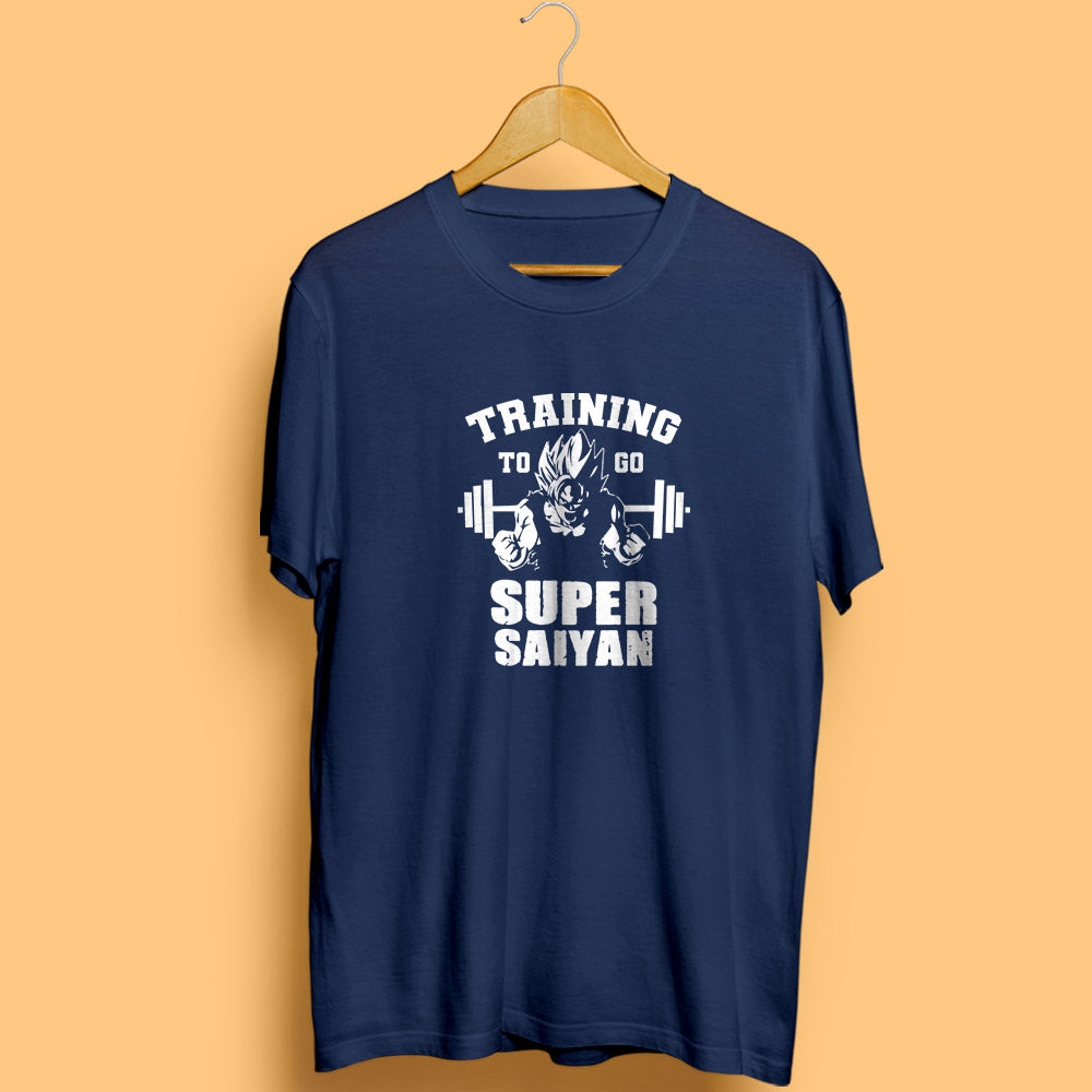 Training To Go Super Saiyan Half Sleeve T-Shirt