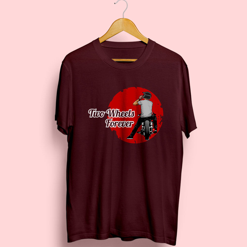 Two Wheels Forever Half Sleeve T-Shirt