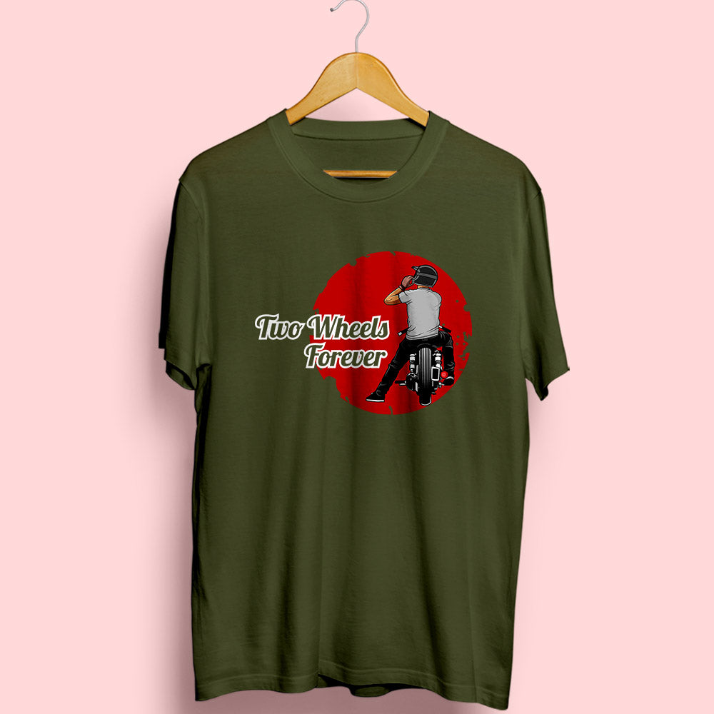 Two Wheels Forever Half Sleeve T-Shirt
