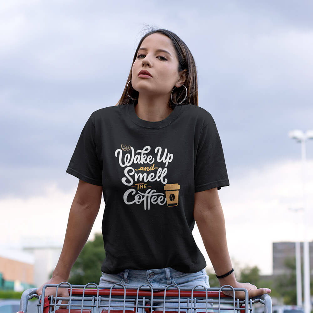 Wake Up Coffee Half Sleeve T-Shirt - Soul & Peace