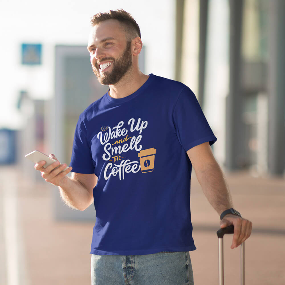 Wake Up Coffee Half Sleeve T-Shirt - Soul & Peace