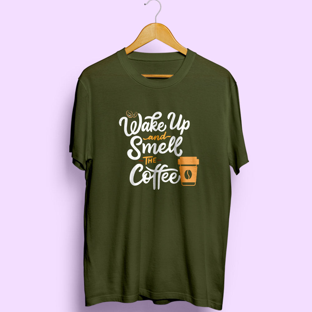 Wake Up Coffee Half Sleeve T-Shirt - Soul & Peace