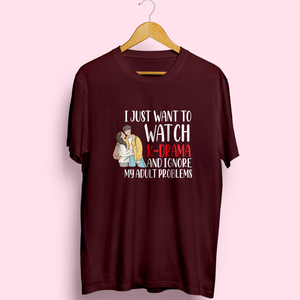 Watch K-Drama Half Sleeve T-Shirt - Soul & Peace
