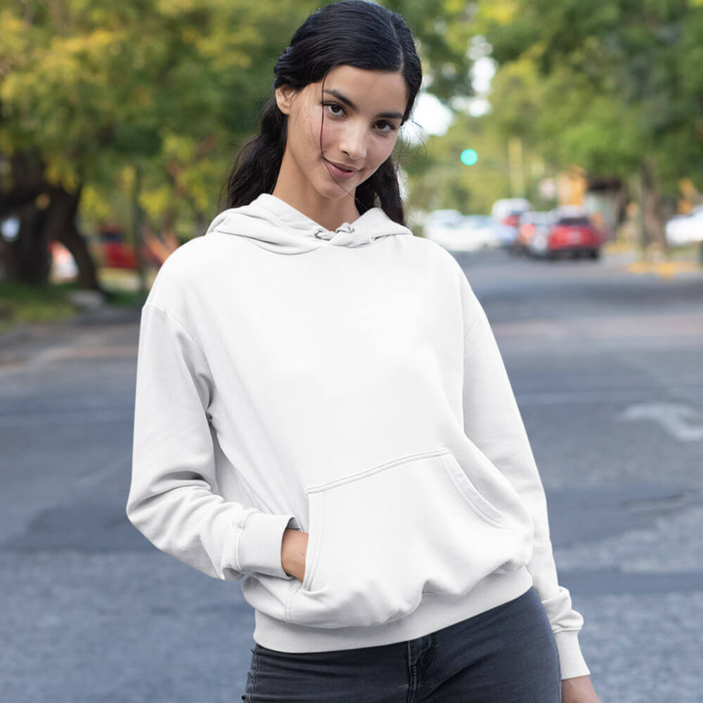 Solid: White Hoodie - Soul & Peace