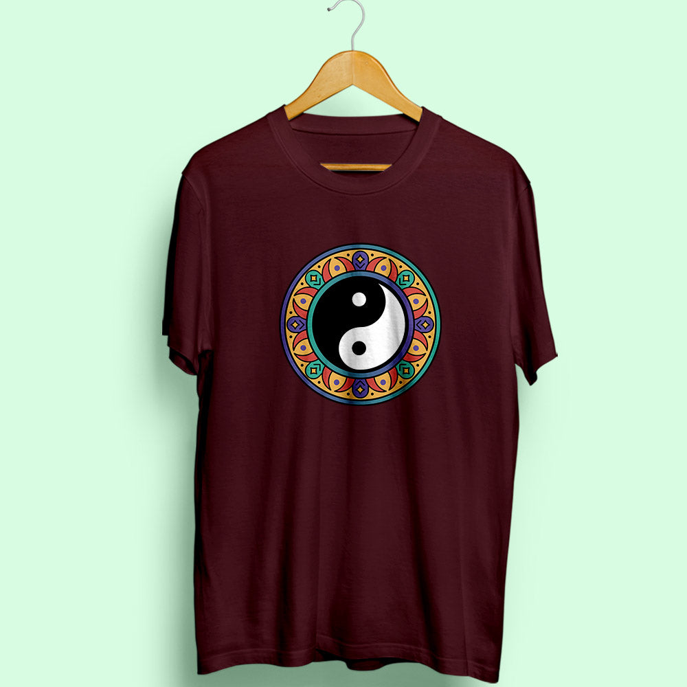 Yin Yang Half Sleeve T-Shirt